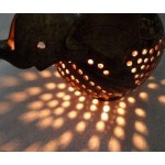 Coconut Shell Elephant Handmade Decorative Lamp