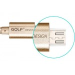 Golf Metal 2.1A Output 1.5M Micro USB Data Charging Cable